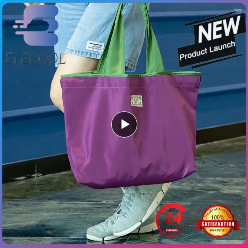 Storage Bags Womens Nylon Reusable Portable Fashion High Quality Large Capacity Crossbody Bag Environmental Friendly Multifunction