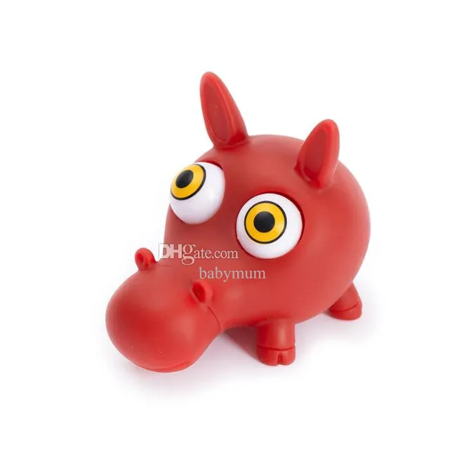 Novely brinquedo de descompressão dos desenhos animados animais alívio do estresse brinquedo saltando para fora olhos espremer brinquedos brinquedos squishies brinquedo sensorial para crianças presentes