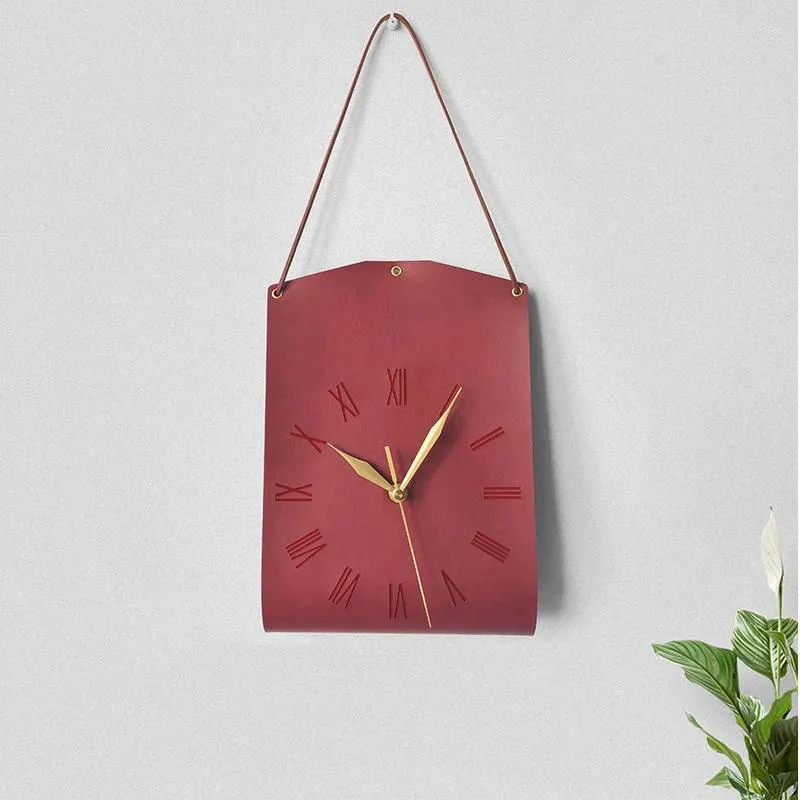 Wall Clocks Handbag Shape Clock For Office Modern Small Battery Operated Elderly Mounted Bedroom Decor