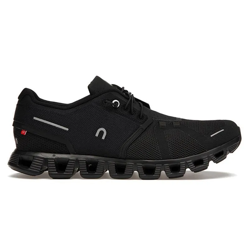 All Black Trainers Premium Running Shoes for Men Glacier Grey White