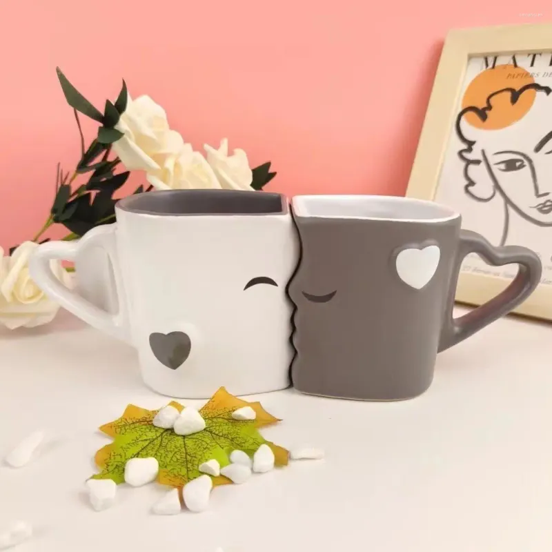 Mugs Mug Couple Cup Ceramic Creative Personality Trend Simple Portrait