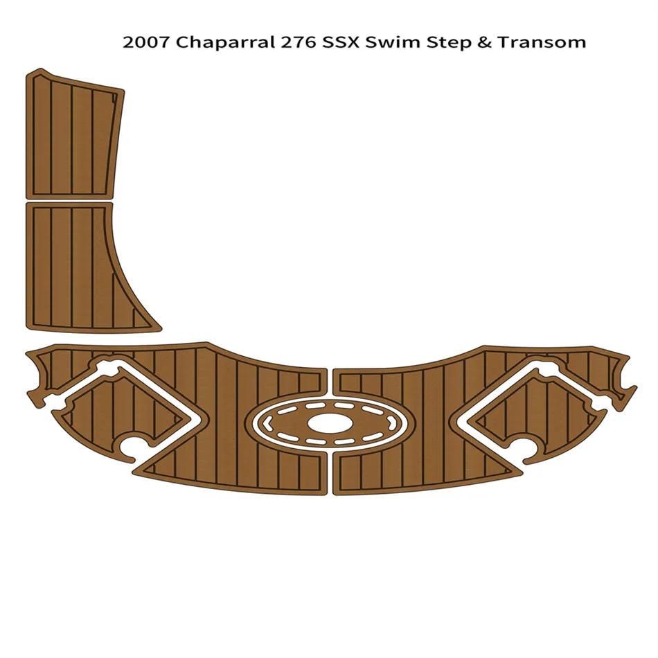 2007 Chaparral 276 SSX Swim Step Platform Transom Boat EVA Foam Teak Floor Pad Backing Self Adhesive SeaDek Gatorstep Style Pads