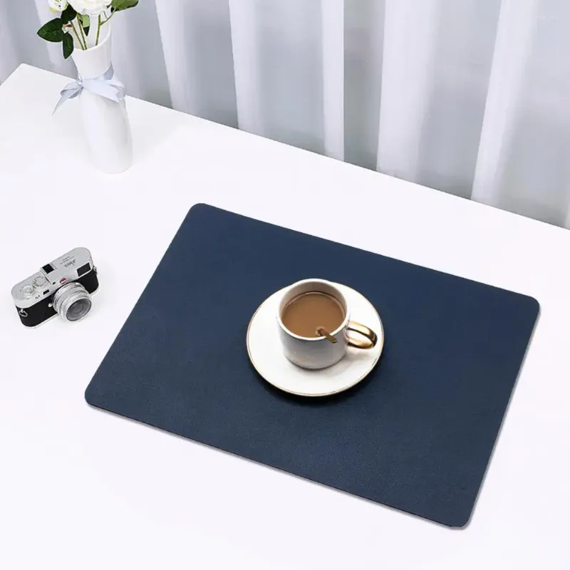 Tapetes de mesa proteção placemats dupla face à prova ddouble água placemat conjunto anti-queimadura tapete de isolamento térmico para casa fácil de limpar óleo