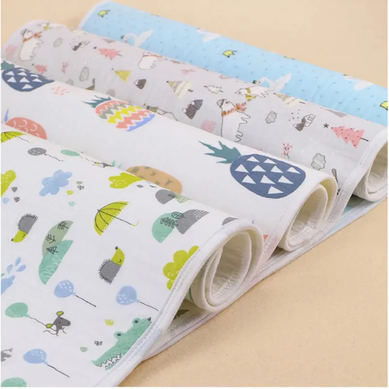 1 Piece Wasoyoli Baby Crib Pads 70*120cm born Kids Portable Reusable Changing Pad Infant Bedding Waterproof Play Mat 240322