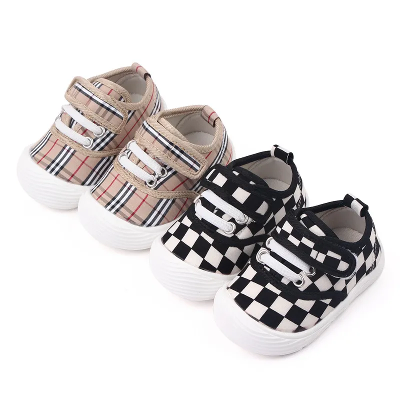 Toddler First Walker Baby Shoes Boy Girl Classical Sport Sofe Cotton Crib Baby Moccasins Buty 0 18 miesięcy