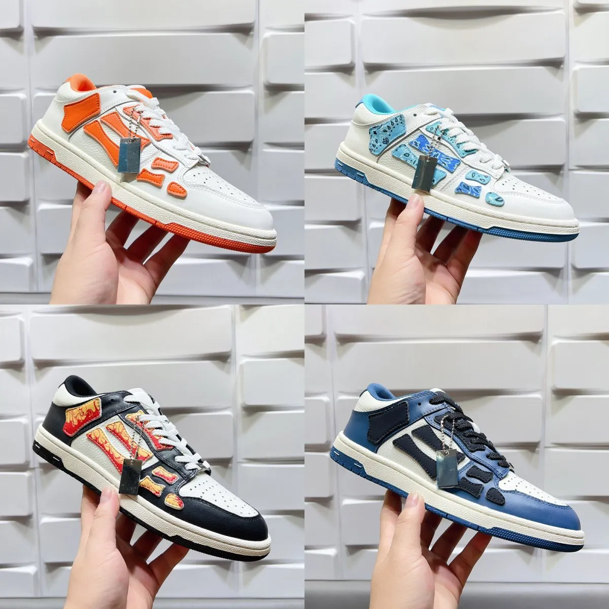 Dames heren casual schoenen Loopschoenen sneakers Runner Bovenste Laag Skelet zwart geel Zwart Botten Wit Hoog Leer Stof heren sneakers designer schoenen platformschoen