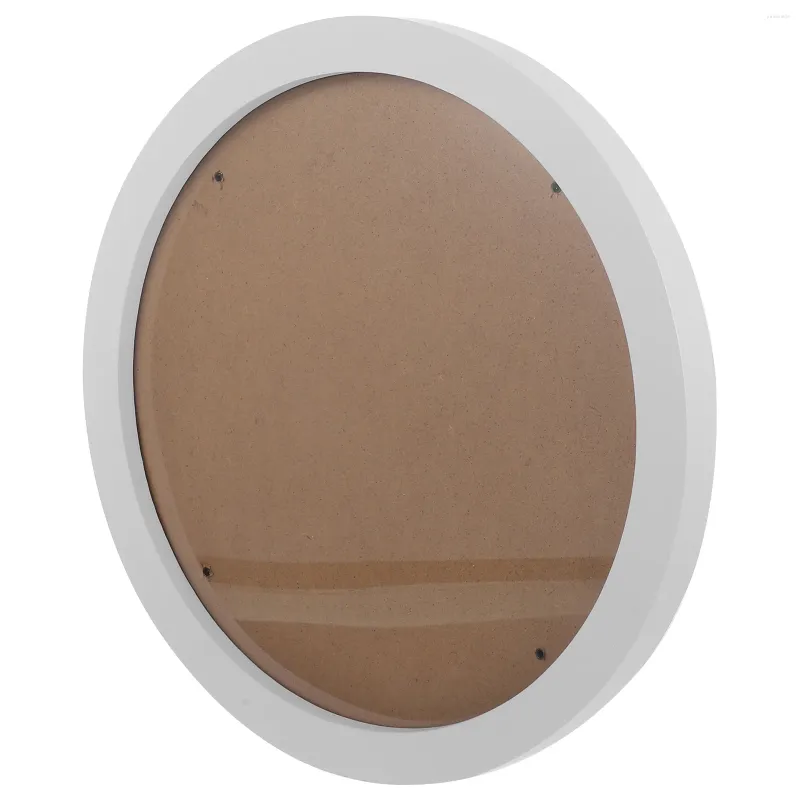 Frames Display Shelves Wooden Round Po Frame Creative Wall Picture Easel Nordic Holder White
