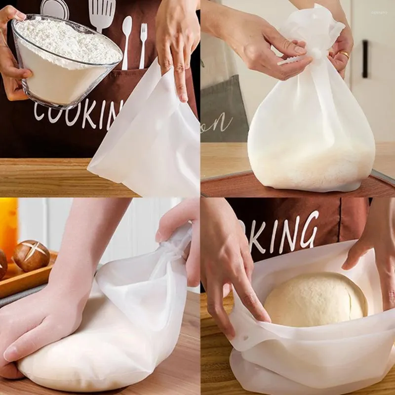 Baking Tools 3/6Kg Silicone Kneading Dough Bag Blend Flour Mixing Mixer For Bread Pastry Pizza Nonstick Kitchen Accessorites