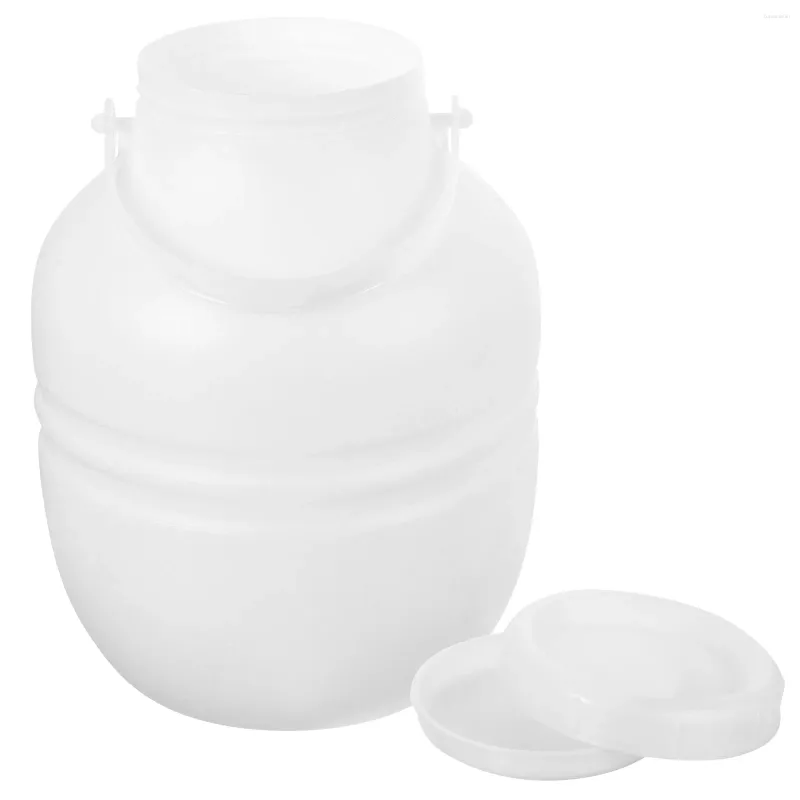 Bouteilles de stockage de légumes, pot hermétique Portable, récipient de marinage en plastique de grande capacité, fermentation de cornichon domestique