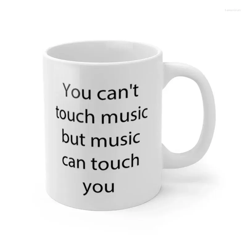 Tassen „Music Can Touch You“-Becher, Keramiktasse, Geschenke, 325 ml