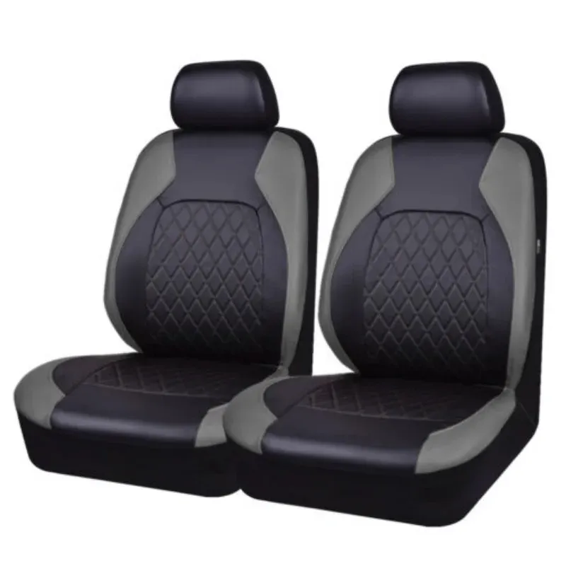 Universele autostoelhoezenset PU-leer, volledig omgeven kussenbeschermer, antikras, geschikt voor sedan SUV pick-up zitkussen