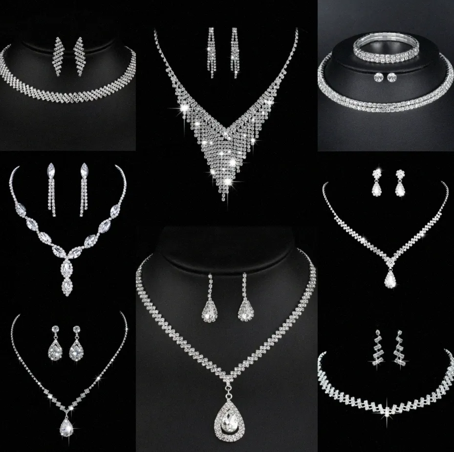 Cenne laboratoryjne biżuteria z diamentową biżuterią Sterling Srebrny Naszyjnik dla kobiet Prezent na zaręczyny dla kobiet Prezent A9ew#