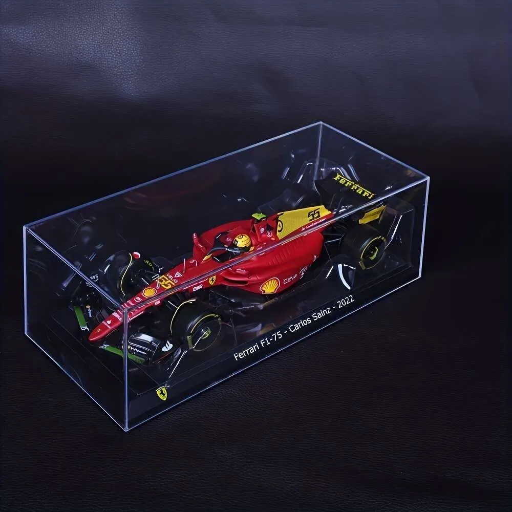 Bburago 1:24 F1-75 75th Anniversary Edition Formula Racing Decorazione in lega Collezione di modelli di auto 16 # 55