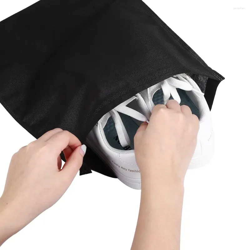 Storage Bags 5 PCS Travel Useful Carry Sack Non-woven Shoes Bag Protector Container Drawstring Pouch