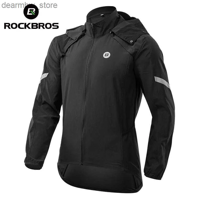 Chaquetas de ciclismo Rockbros chaqueta de bicicleta para hombre jersey de ciclismo ropa transpirable MTB para mujer chaqueta reflectante a prueba de viento de secado rápido equipo deportivo 24329