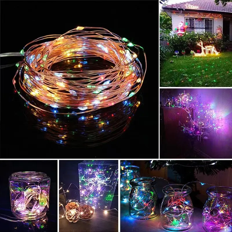 20 pçs led luzes de fadas botão bateria luz corda natal casamento ano novo quarto sala estar jardim decoração guirlanda