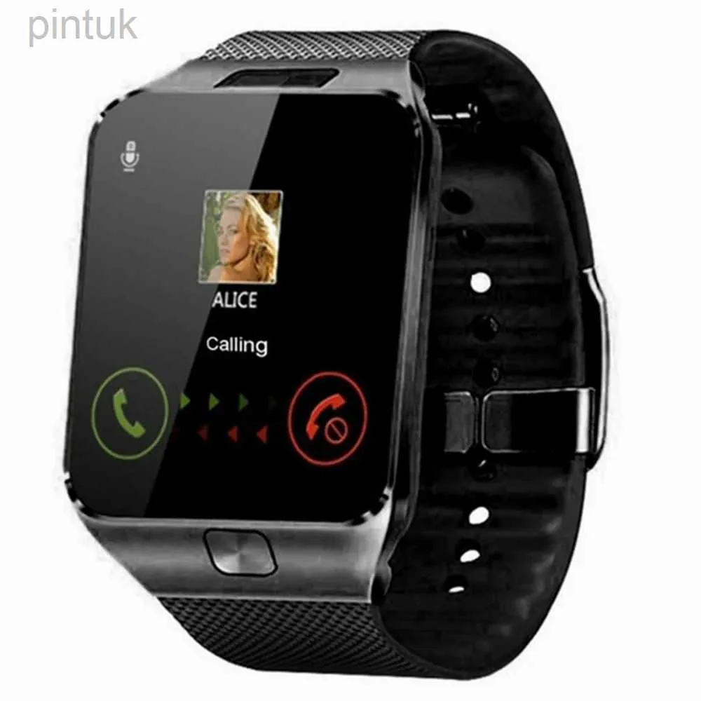 Armbandsur dropshipping smart watch dz09 bluetooth med kamera stöd sim tf kort pedomometer män kvinnor kallar sport smartwatch android telefon 24329