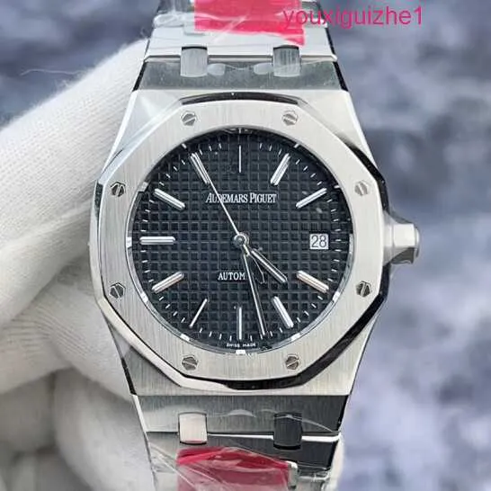 Топ AP Наручные часы Royal Oak Series 15300ST Черная пластина Прецизионная сталь Автоматические механические мужские часы 39 мм