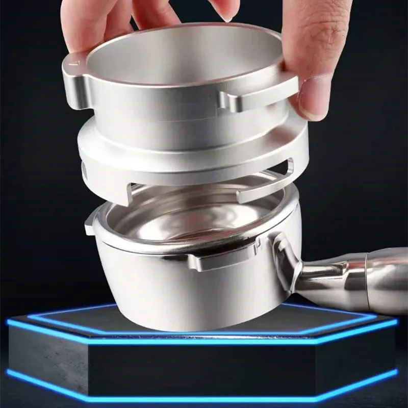 58mm roterbart kaffepulver doseringsring för GEVIE020DEBARSETTO MASKINER Kaffestaven Barista Tools 240318