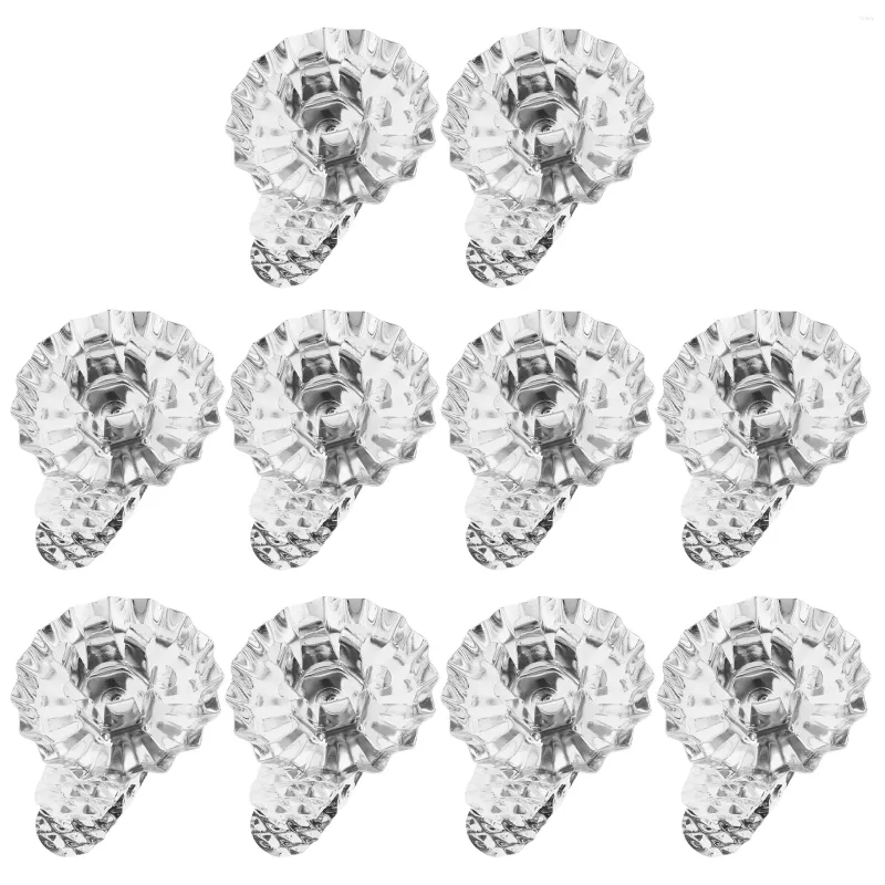 Candle Holders 10 Pcs Christmas Tree Decorations Light Holder Clips C-clamp Small Metal Candles Iron Party