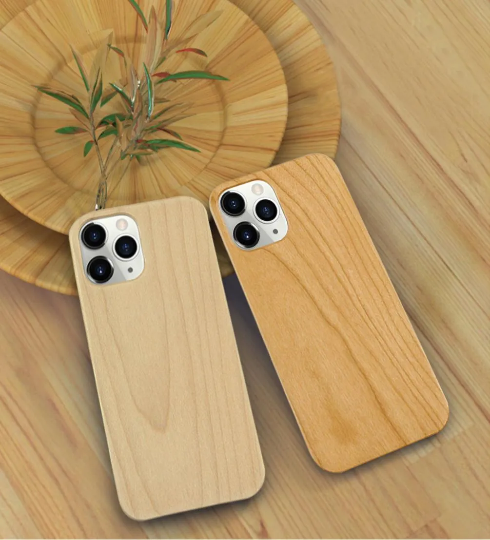 Factory Whole est Custom Blank Bamboo Wood Phone Cases For Iphone 12 Mini 11 Pro Max 7 8 Plus Back Cover Shell1036767