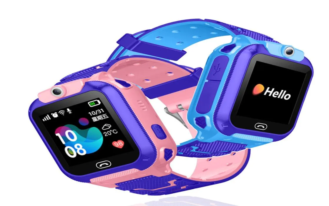 Waterproof boys girls kids smart watch 2020 bracelet children smart watches phone camera design for sim card3207544