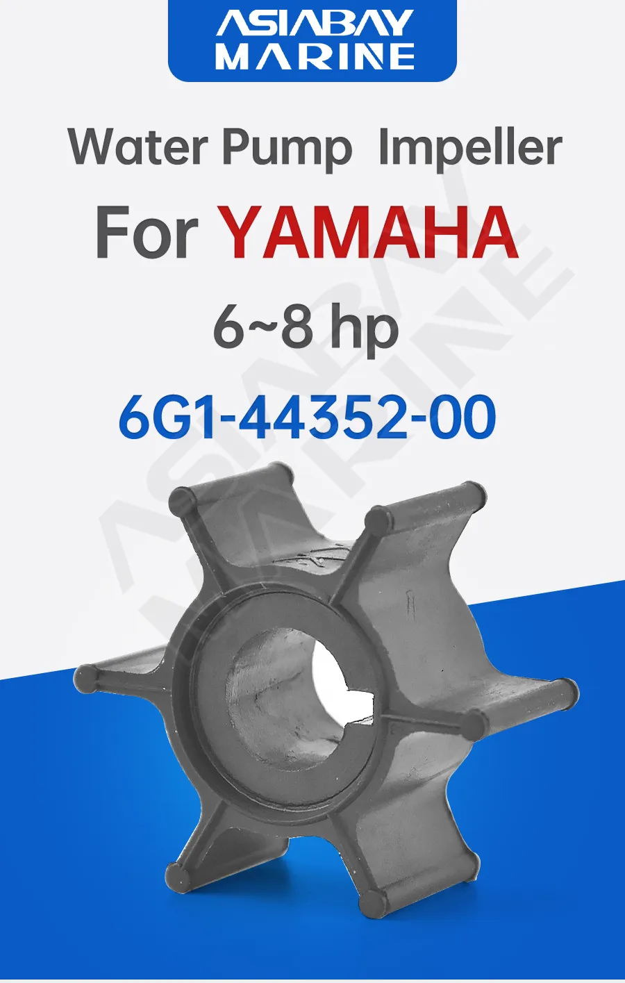 For Yamaha 9.9hp 15hp Water Pump Impeller Boats 682 44352 00 00 - Foto 11