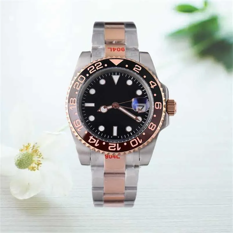 Clean Factory Automatic Watch Roles الكلاسيكية الغواصة المقاوم للصدأ مقاوم المقاوم للصدأ 40 مم Moissanite AAA السيراميك الجديد All Swimming Business De De