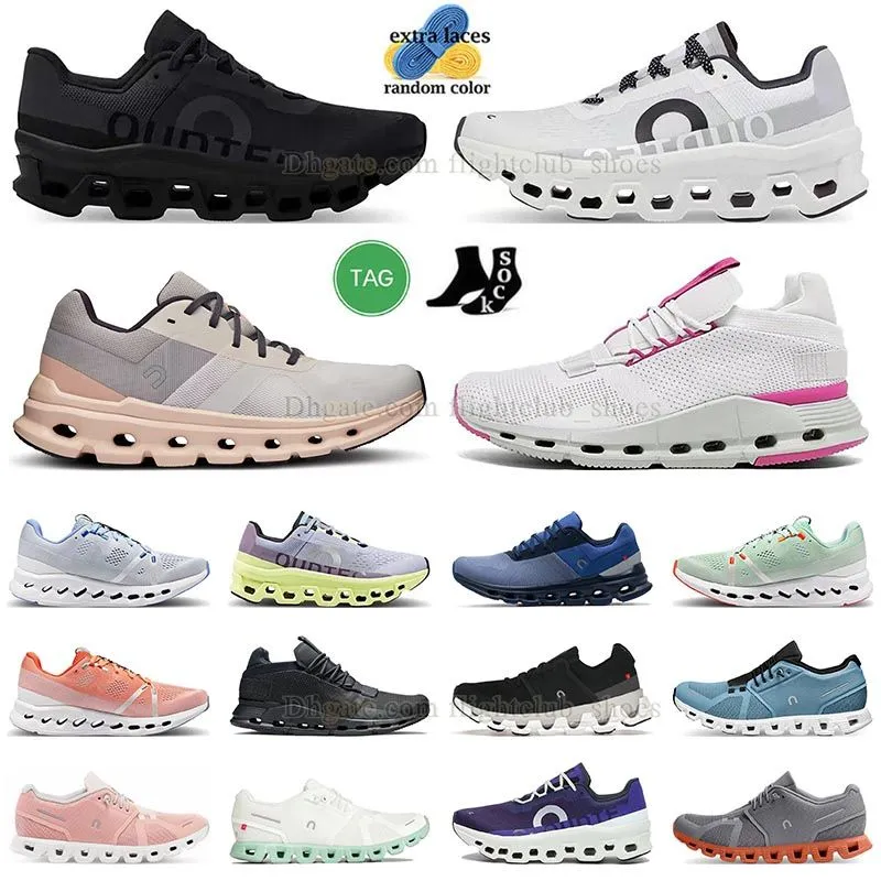 Designer TOP Chaussures de course Glacier Grey Meadow Green Cloudmonster Cloudstratus DHgate Ice Prairie Baskets à plateforme X 3 Black Eclipse Sports Entraîneurs de qualité AAA