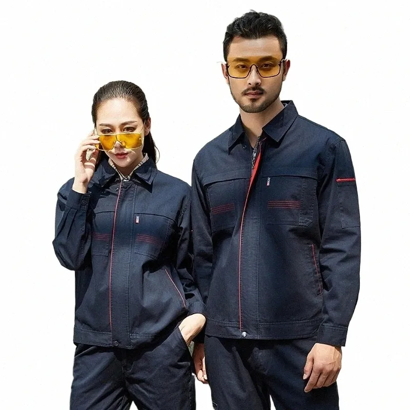 COTT Working Pants Men Workwear LG Sleeves Car Workshop Working Coverall Mechanical Gapms Working Cofmons AS495 I0EY#