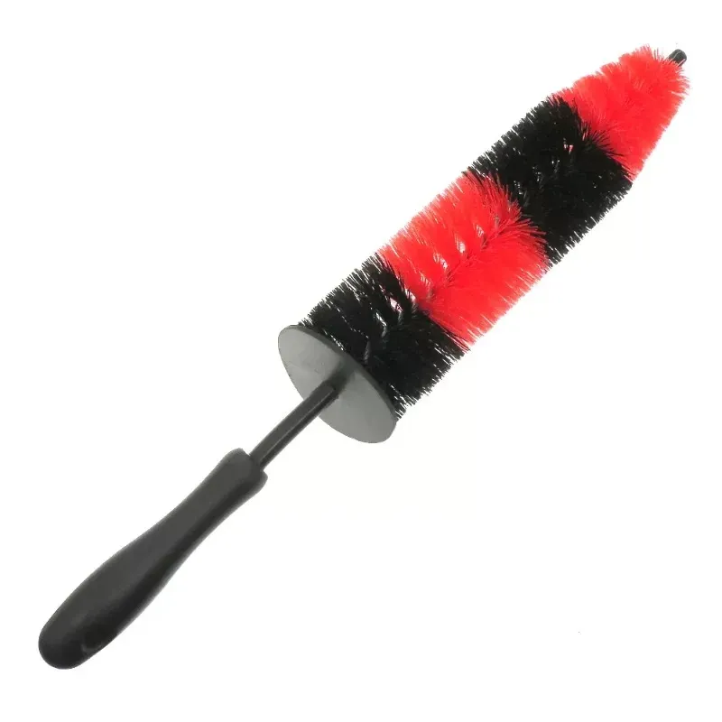 2024 9.5inch Car Wheel Wash Brush Tyre Brush Long Soft Bristle Cleaning Brush for Motor Engine Grille Wheel Wash Brush Cleaning Tool