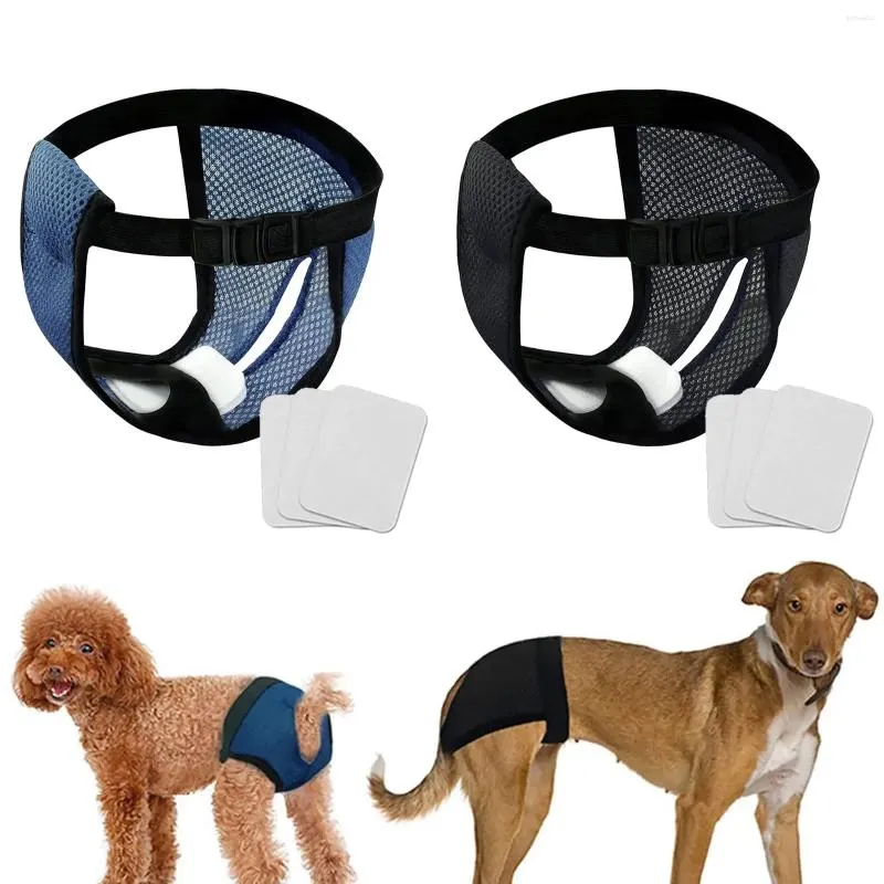 Dog Apparel Reusable Diapers Pet Breathable Female Panties With 3 Cotton Pads Mesh Physiological Pant For Small Medium And Large Dogs