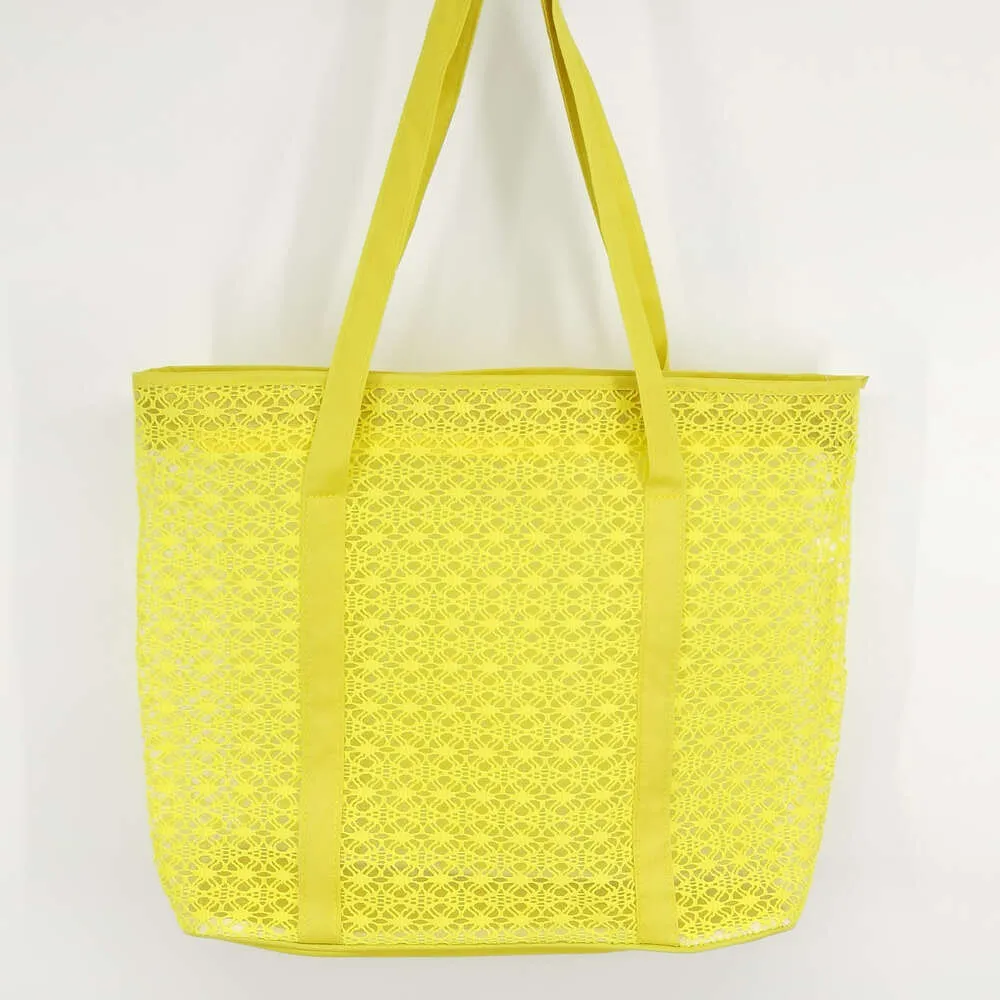 Custom Large Reusable Beach Bags Daily Life Natural Tote Mesh Shopping