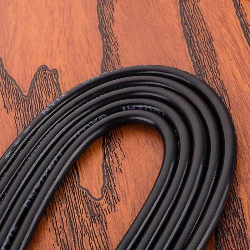 Cable de Audio para guitarra instrumento de 3, 5M/ 10 pies, conector recto a ángulo recto de 1/4 pulgadas y 6,35mm, chaqueta ABS negra con 3 adaptadores