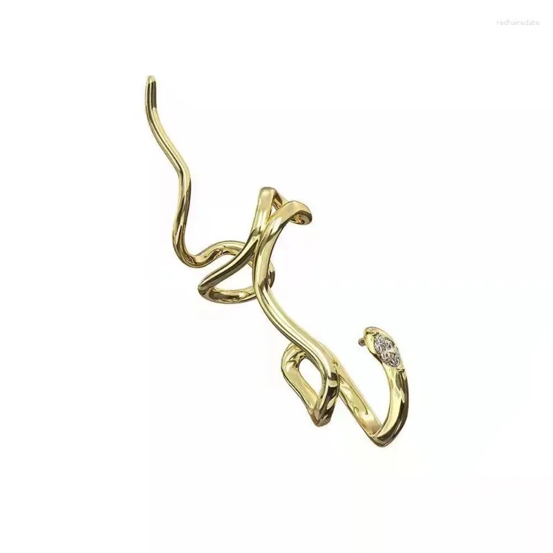 Backs Earrings Gold Silver Color Snake Ear Cuff Multilayer No Piercing Hook Clip Earring For Women Simple Temperament Fashion Jewelry Gift