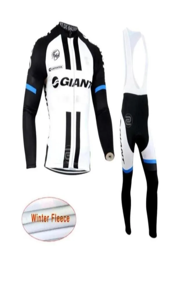 2019 New Team Cycling Winter Thermal Fleece Jersey（BIB）パンツセットメンズ長袖自転車Maillot Roupa ciclismo lzdboss7389250