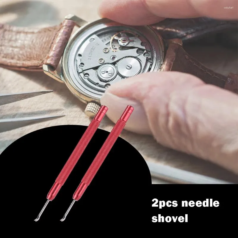 Zestawy naprawcze 2PC/zestaw Zestaw narzędzi zegarowy narzędzia do zegara narzędzia Rugged i trwałe metalowe zmywacze ze stali nierdzewnej