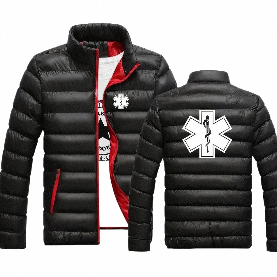 Emt Paramedic Emergency Medical 2022 Nouvelles vestes d'hiver pour hommes Parka Vêtements d'extérieur chauds Fi Casual Slim Manteaux Coupe-vent Manteaux Top 30mx #