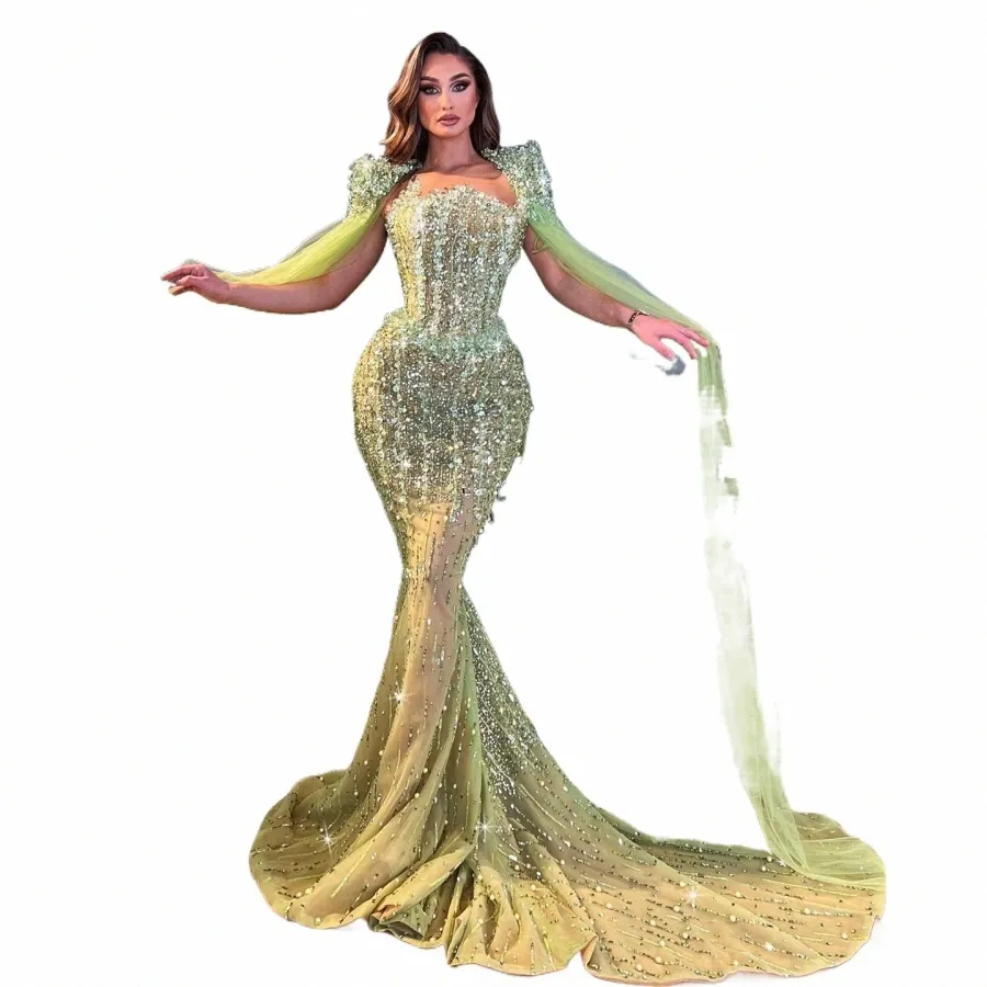 lk bennett green polka dot dress Long V-Neck Prom Dress with Open Back main image 1
