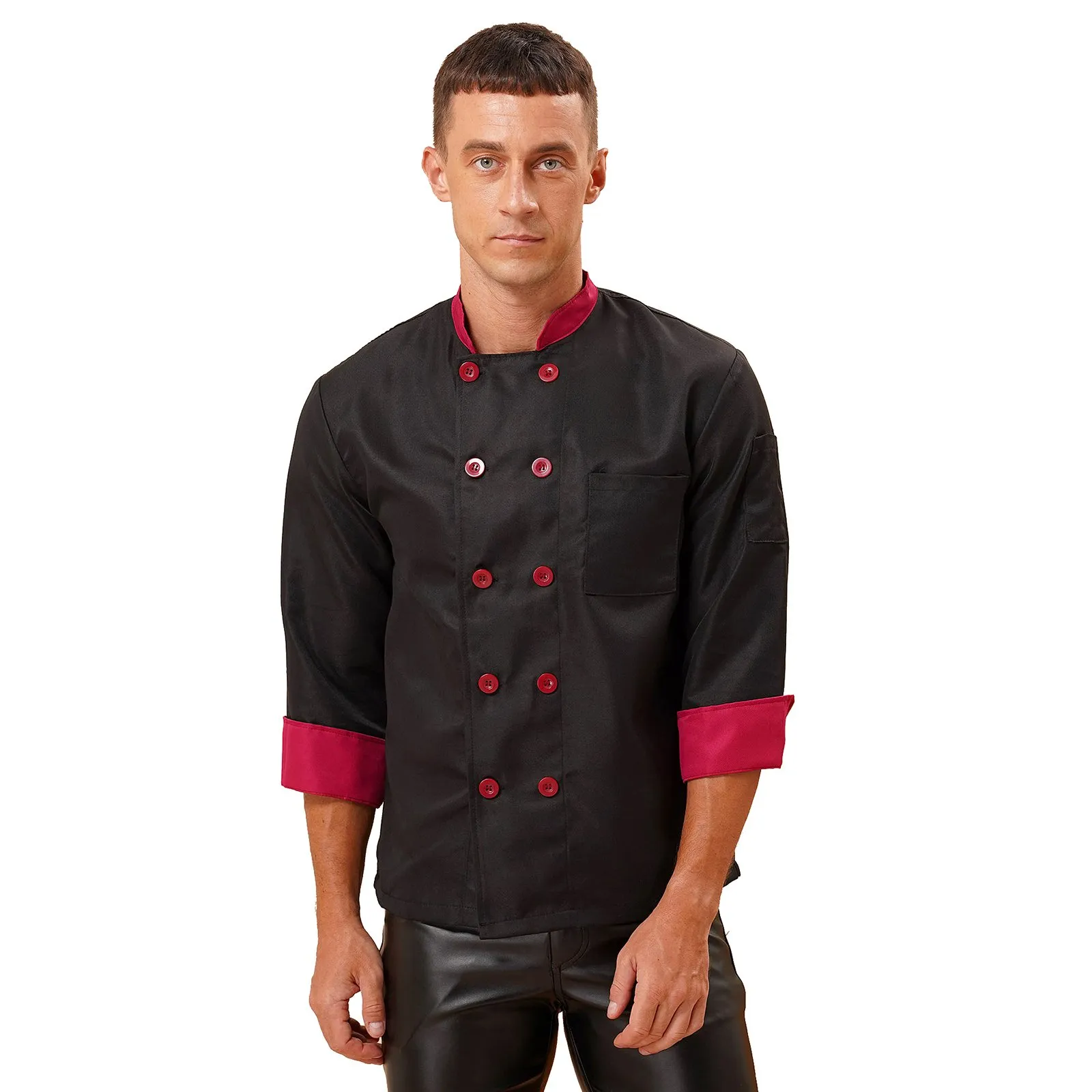 Chef double breasted jacket deals