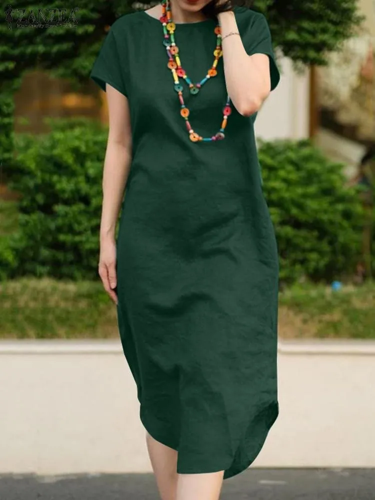 chinese dress ladies ZANZEA Women Dresses Long Sleeve Maxi Dresses Casual Cotton Linen Dress  Fall Spring Vintage Retro Solid Colour Long Dress with Pockets Beige M :  Amazon.co.uk: Fashion