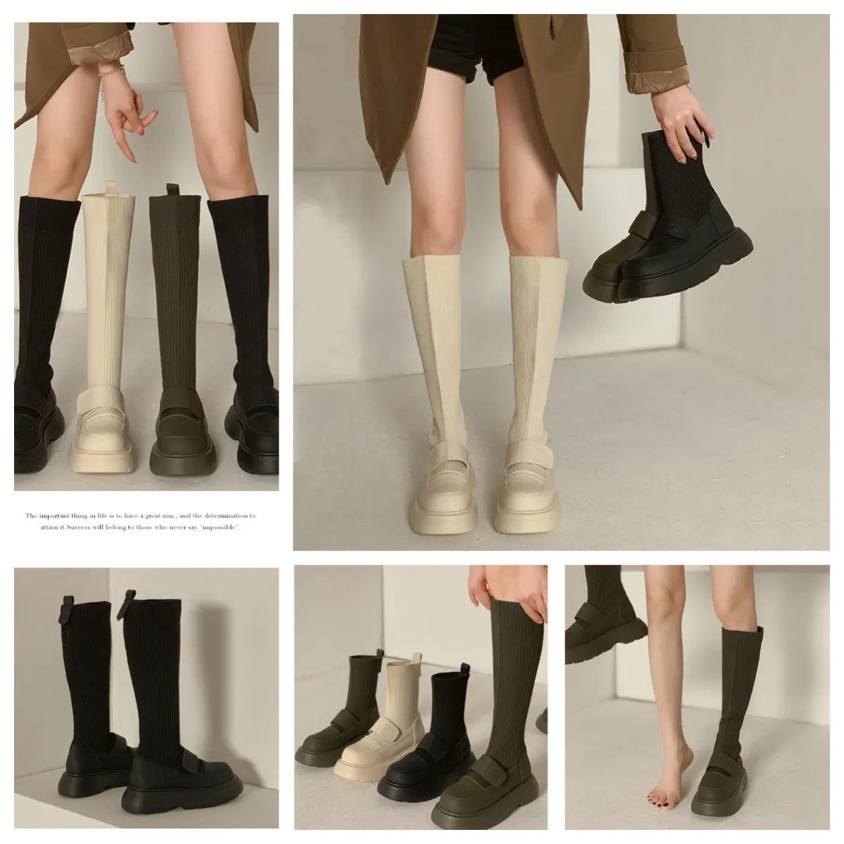 Sapatos de grife tênis esportes caminhadas sapatos botas altas botas clássico antiderrapante softs feminino gai 35-48 eur confortável