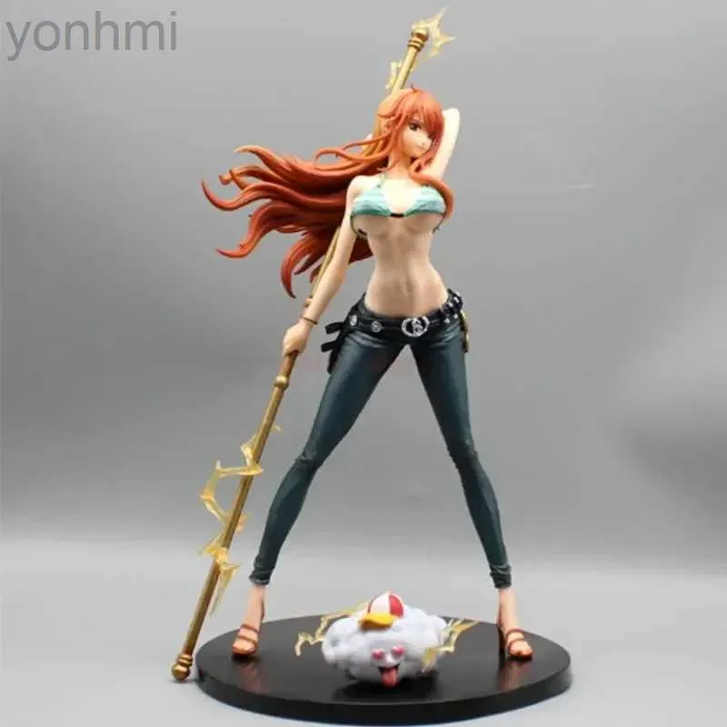 Anime Manga One Piece Anime Figur 37 cm Hunter Fan Nami Action Figur PVC Statue Modell Dekoration Sammlung Puppe Spielzeug für Weihnachtsgeschenke 24329