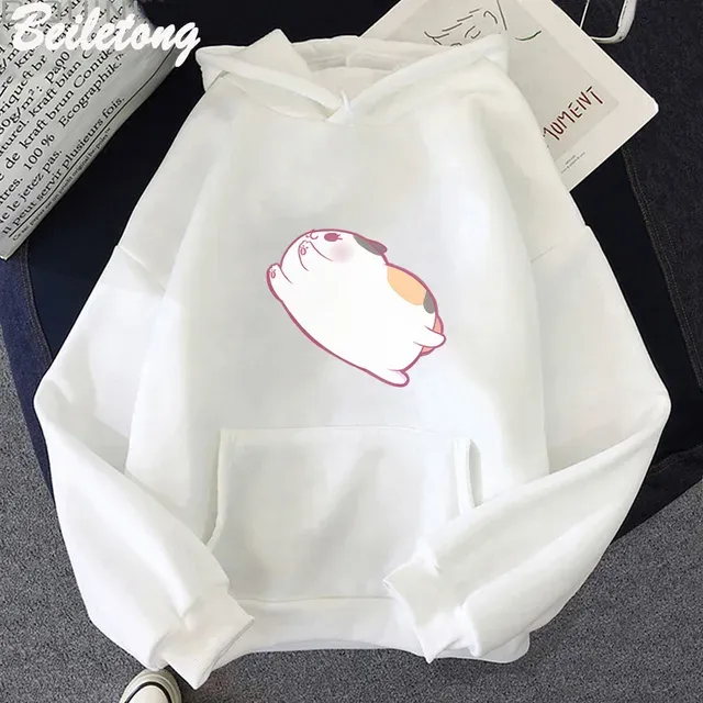 Fat Cat Anime Women Cashmere Cardigan Hoodie Zipper Short Lantern