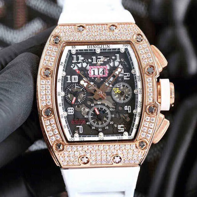 Ny mode casual Classic Trend Designer Watch Richar M Automatisk mekanisk klocka Swiss High Quality Watch Sdzu