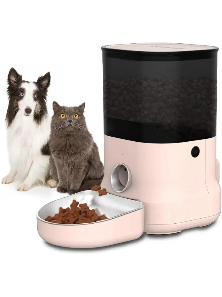 Automatische kattenvoerdispenser - Getimede 1-6 maaltijden Dagelijkse automatische voerautomaten voor honden en katten met stemopname Voedertraining 240328