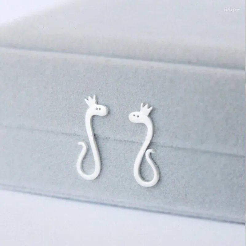 Boucles d'oreilles mode Simple argent plaqué bijoux Animal serpent pour femmes fille cadeau boucles d'oreilles-argent-bijoux Brincos E222