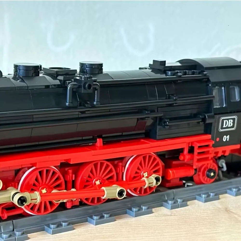 1173 Uds 59004 BR01 locomotora tren de vapor ladrillos Express, modelo técnico Juguetes de bloques de construcción regalos