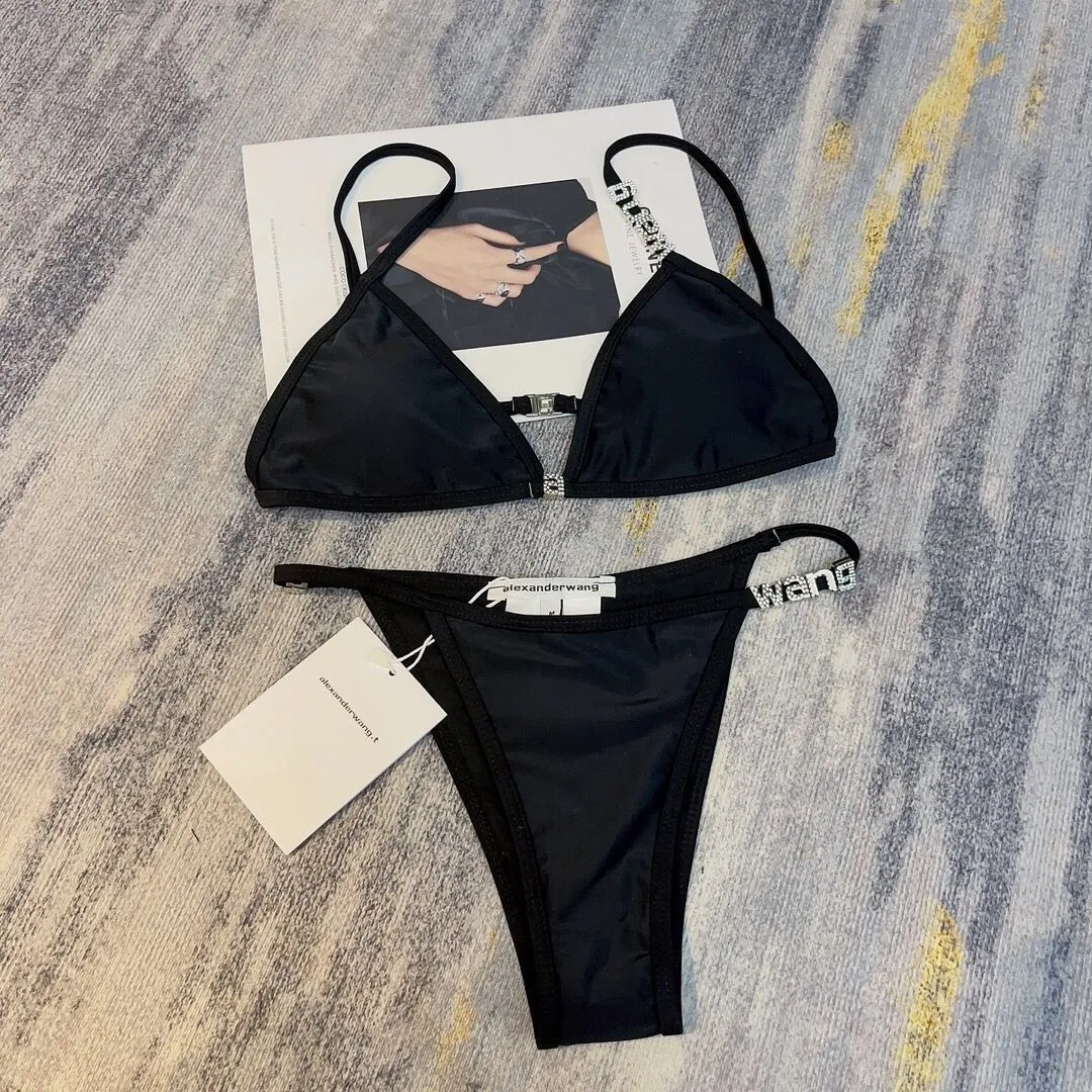Zwarte bikini's set dames badmode baden strandzwempakken tweedelige sexy luxe zomerbikinis