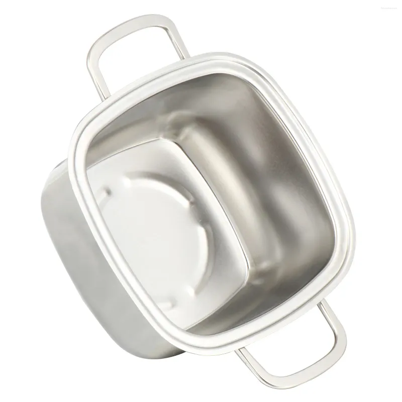 Dubbelpannor Pot Premium Hushåll Rostfritt stål Användbar sås soppa Multifunktionella små köksmaterial